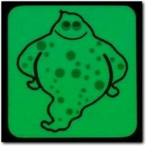 Sticker mit nachtleuchtendem Geister Motiv Donga.