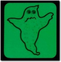 Sticker mit nachtleuchtendem Geist Grupel.