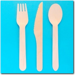 Holzbesteck Set, 60 Teile.