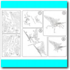Schmetterling 3D Puzzle Schnittmuster.