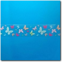Fensterfolie Schmetterling bunt. 2 Meter x 72 mm.