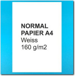 A4 Papier weiss 160 g/m2.