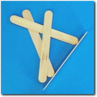Glacestängel Holz. Set 80 Stück 150x17x2 mm.