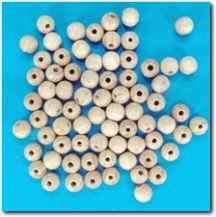 80 Stück Roh Holzkugeln 8 mm aus Buchenholz mit Löcher.