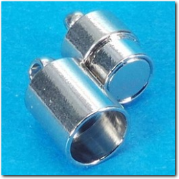 Magnet Verschluss Silberfarben 20 x 7 mm.