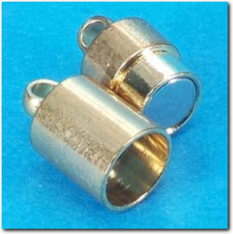 Magnet Verschluss Goldfarben 20 x 7 mm.
