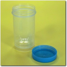 Runde Dose 50 ml, mit Schraubdeckel.