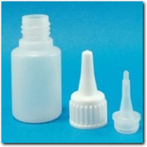 Kunststoff Flasche 20 ml. Dosierspitze und Schraubverschluss.
