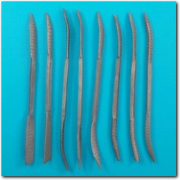 8 teiliges Raspel Set zum bearbeiten von Speckstein.