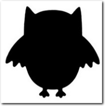 Mit dem Stanzer Eule hergestelltes Motiv.