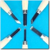 6 teiliges Holz Schnitzwerkzeug Set.