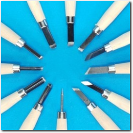 12 teiliges Holz Schnitzwerkzeug Set.