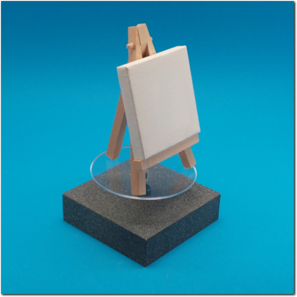 Präsentier Drehteller in Betrieb nehmen.